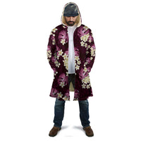 Pink Tropical Hawaii Cloak Seamless Monstera Plumeria Hawaiian Pattern - Polynesian Pride