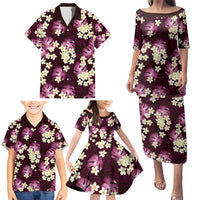 Pink Tropical Hawaii Family Matching Puletasi and Hawaiian Shirt Seamless Monstera Plumeria Hawaiian Pattern - Polynesian Pride