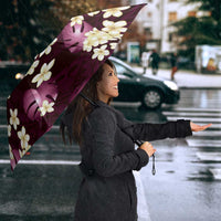 Pink Tropical Hawaii Umbrella Seamless Monstera Plumeria Hawaiian Pattern - Polynesian Pride