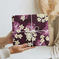 Pink Tropical Hawaii Wrapping Paper Seamless Monstera Plumeria Hawaiian Pattern - Polynesian Pride
