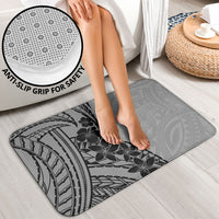 Black Gray Polynesia Tropical Flowers Bathroom Set LT14 - Polynesian Pride