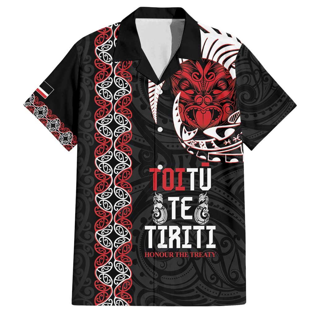 Aotearoa Toitu Te Tiriti Family Matching Long Sleeve Bodycon Dress and Hawaiian Shirt Honour The Treaty Maori Haka