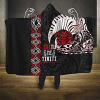 Aotearoa Toitu Te Tiriti Hooded Blanket Honour The Treaty Maori Haka LT14 - Polynesian Pride