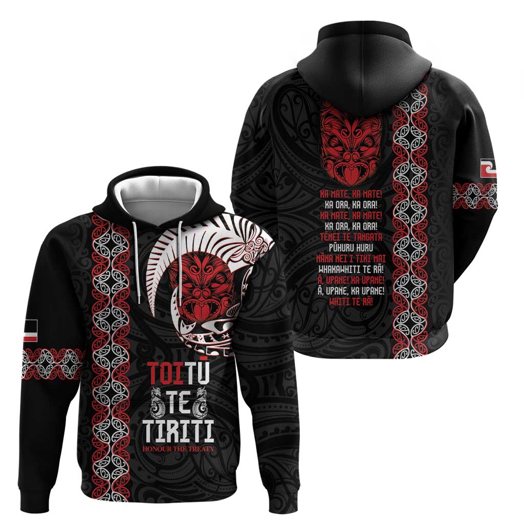 Aotearoa Toitu Te Tiriti Zip Hoodie Honour The Treaty Maori Haka