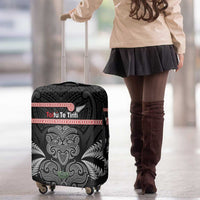 Aotearoa Toitu Te Tiriti Luggage Cover Stand Together! Stand Stronger! - NZ Tiki LT14 - Polynesian Pride
