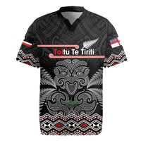 Aotearoa Toitu Te Tiriti Rugby Jersey Stand Together! Stand Stronger! - NZ Tiki