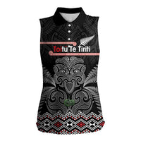 Aotearoa Toitu Te Tiriti Women Sleeveless Polo Shirt Stand Together! Stand Stronger! - NZ Tiki