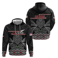 Aotearoa Toitu Te Tiriti Zip Hoodie Stand Together! Stand Stronger! - NZ Tiki