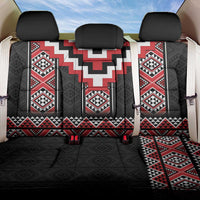 Red Taniko Aotearoa Back Car Seat Cover Niho Taniwha Mix Poutama LT14