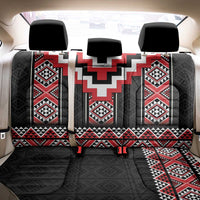 Red Taniko Aotearoa Back Car Seat Cover Niho Taniwha Mix Poutama LT14