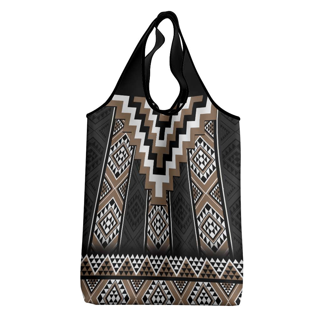 Brown Taniko Aotearoa Grocery Bag Niho Taniwha Mix Poutama