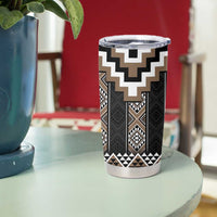 Brown Taniko Aotearoa Tumbler Cup Niho Taniwha Mix Poutama LT14