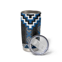 Blue Taniko Aotearoa Tumbler Cup Niho Taniwha Mix Poutama LT14