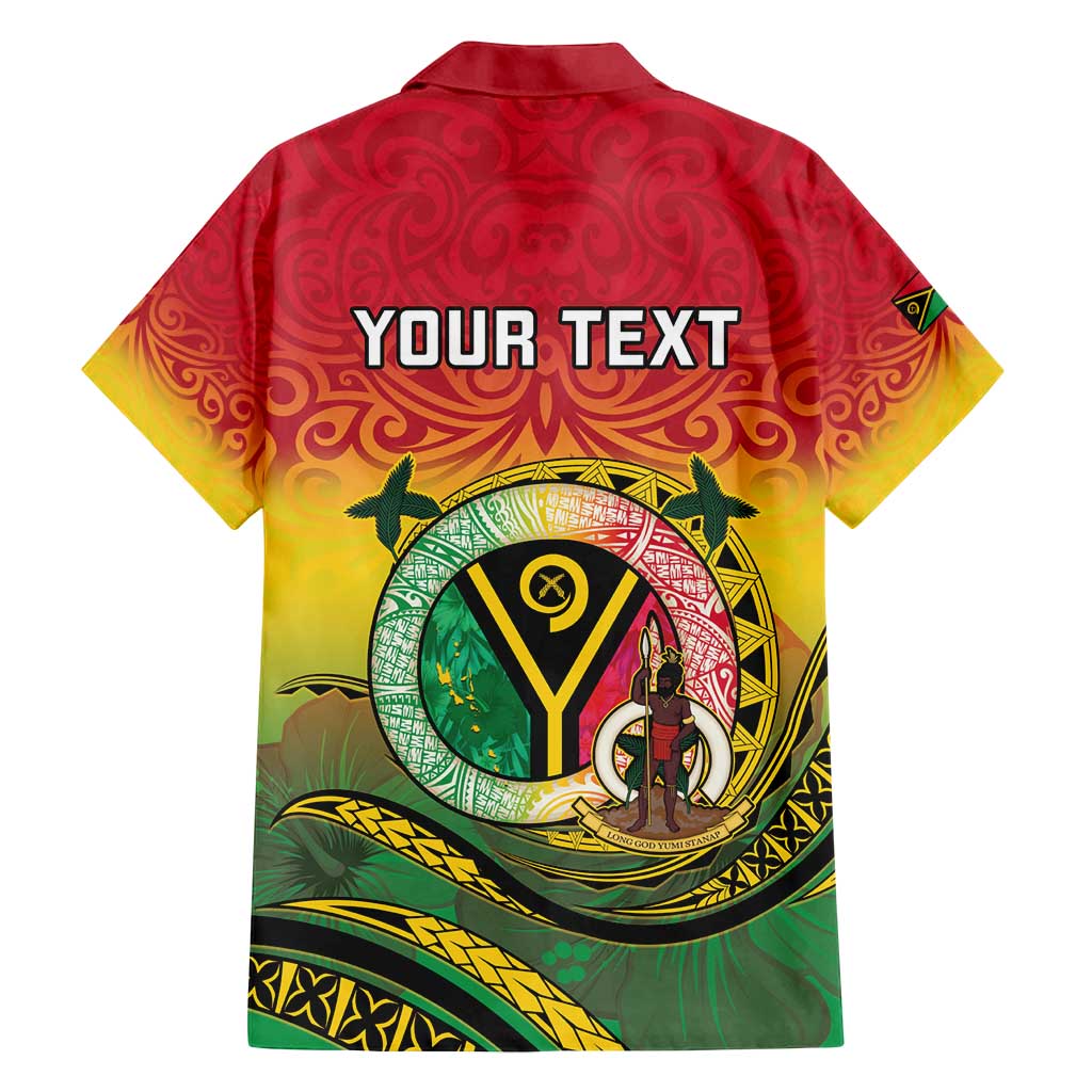 Personalised Vanuatu Family Matching Long Sleeve Bodycon Dress and Hawaiian Shirt Yumi 45th Hapi Independens Dei - Reggae Version LT14