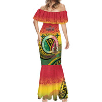 Personalised Vanuatu Mermaid Dress Yumi 45th Hapi Independens Dei - Reggae Version LT14