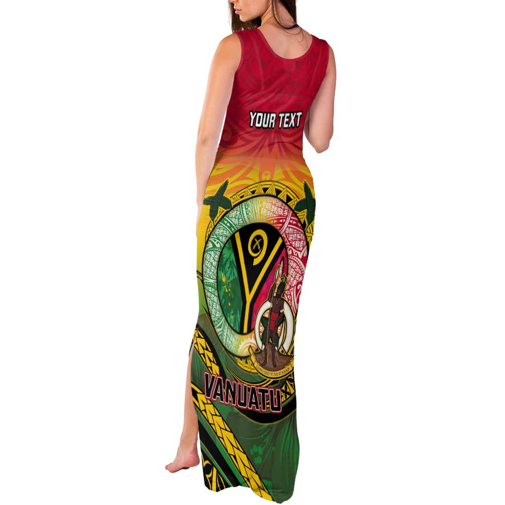 Personalised Vanuatu Tank Maxi Dress Yumi 45th Hapi Independens Dei - Reggae Version LT14