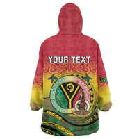 Personalised Vanuatu Wearable Blanket Hoodie Yumi 45th Hapi Independens Dei - Reggae Version LT14