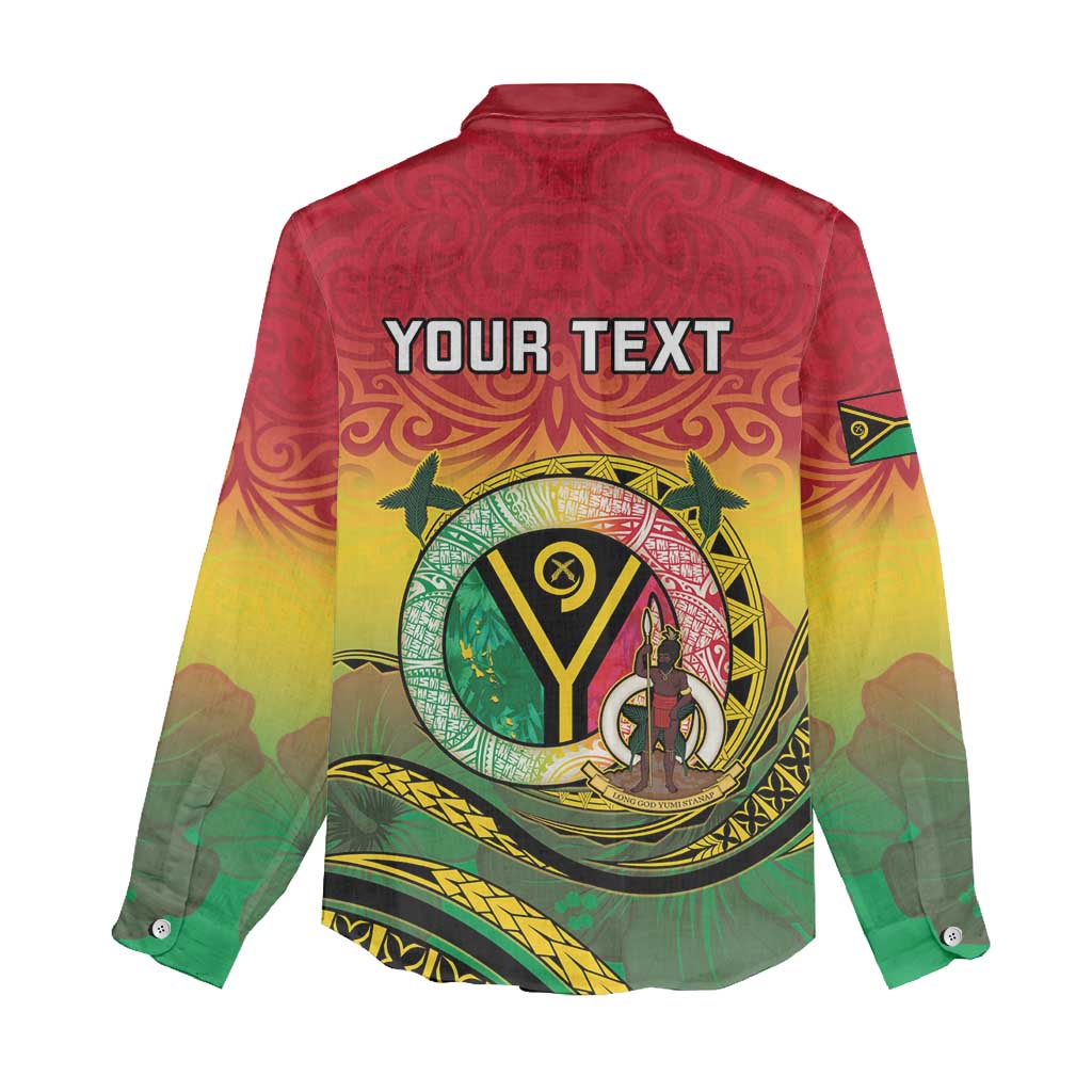 Personalised Vanuatu Women Casual Shirt Yumi 45th Hapi Independens Dei - Reggae Version LT14