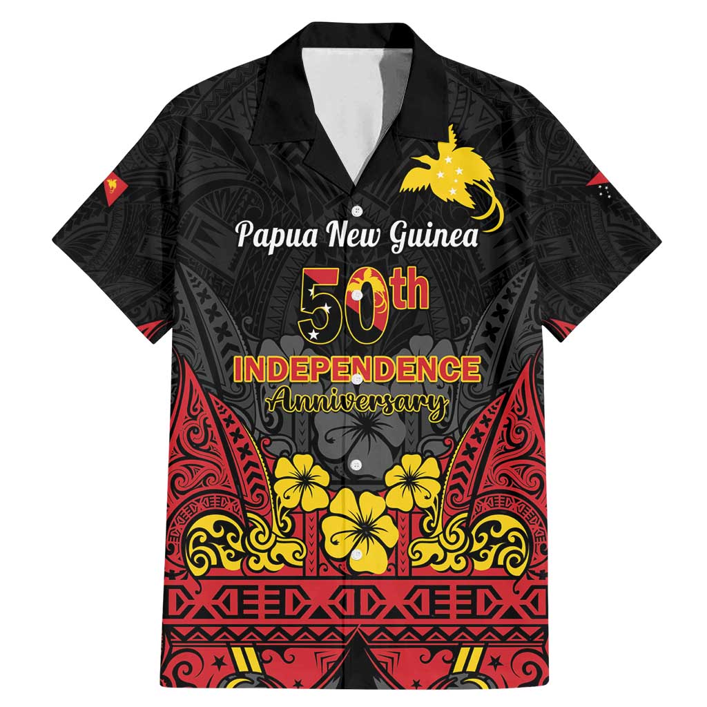 Papua New Guinea Independence Day Family Matching Mermaid Dress and Hawaiian Shirt PNG Bird of Paradise 50th Anniversary LT14
