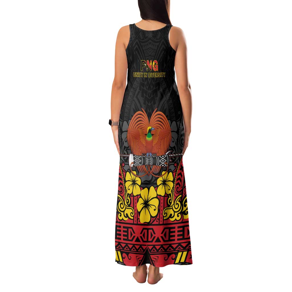 Papua New Guinea Independence Day Family Matching Tank Maxi Dress and Hawaiian Shirt PNG Bird of Paradise 50th Anniversary LT14