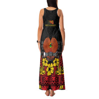 Papua New Guinea Independence Day Family Matching Tank Maxi Dress and Hawaiian Shirt PNG Bird of Paradise 50th Anniversary LT14