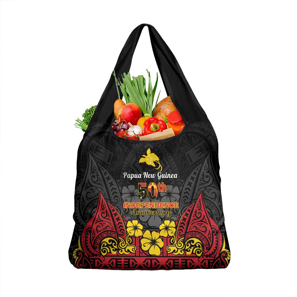 Papua New Guinea Independence Day Grocery Bag PNG Bird of Paradise 50th Anniversary LT14