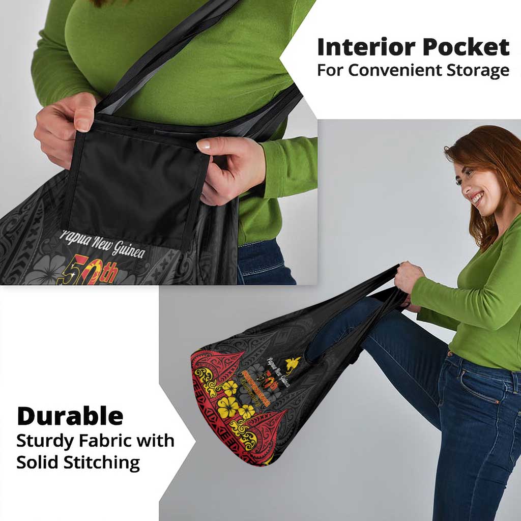 Papua New Guinea Independence Day Grocery Bag PNG Bird of Paradise 50th Anniversary LT14