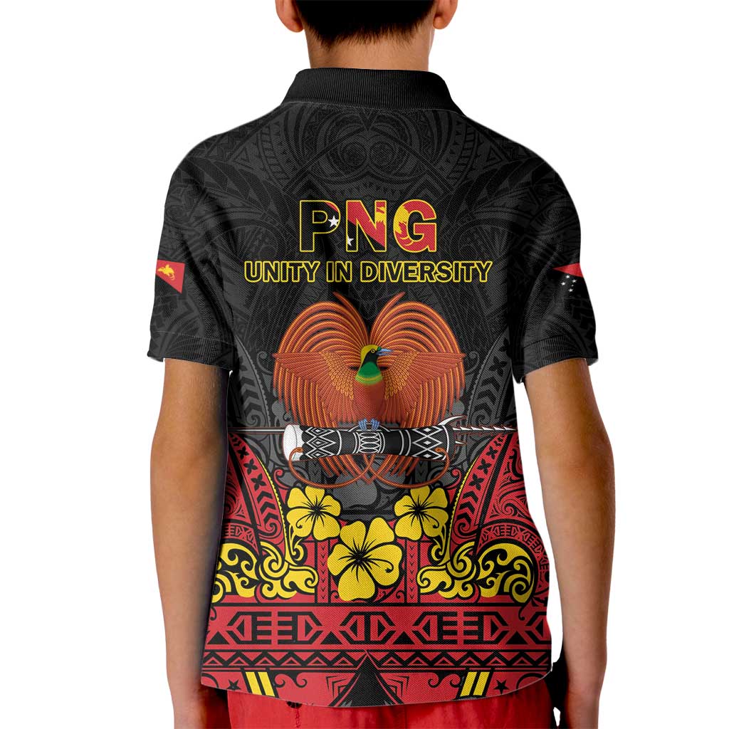 Papua New Guinea Independence Day Kid Polo Shirt PNG Bird of Paradise 50th Anniversary LT14