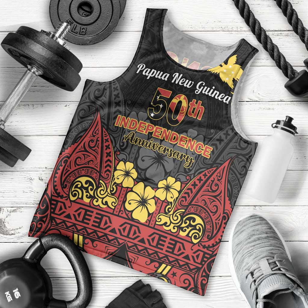 Papua New Guinea Independence Day Men Tank Top PNG Bird of Paradise 50th Anniversary LT14