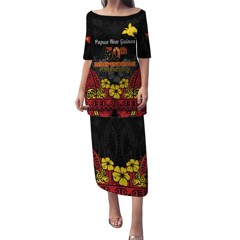 Papua New Guinea Independence Day Puletasi PNG Bird of Paradise 50th Anniversary LT14