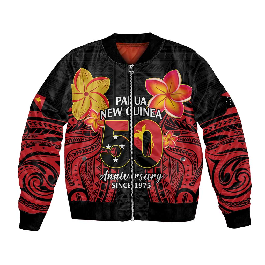 Papua New Guinea Independence Day Bomber Jacket PNG Since 1975 LT14