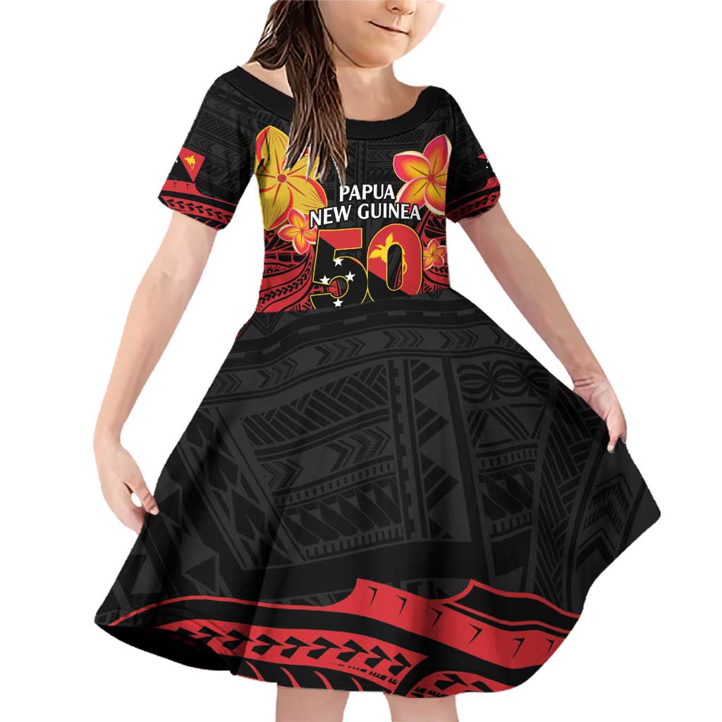 Papua New Guinea Independence Day Family Matching Off Shoulder Short Dress and Hawaiian Shirt PNG Since 1975 LT14