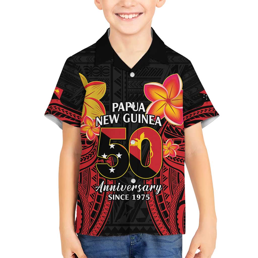 Papua New Guinea Independence Day Family Matching Summer Maxi Dress and Hawaiian Shirt PNG Since 1975 LT14