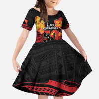 Papua New Guinea Independence Day Family Matching Tank Maxi Dress and Hawaiian Shirt PNG Since 1975 LT14
