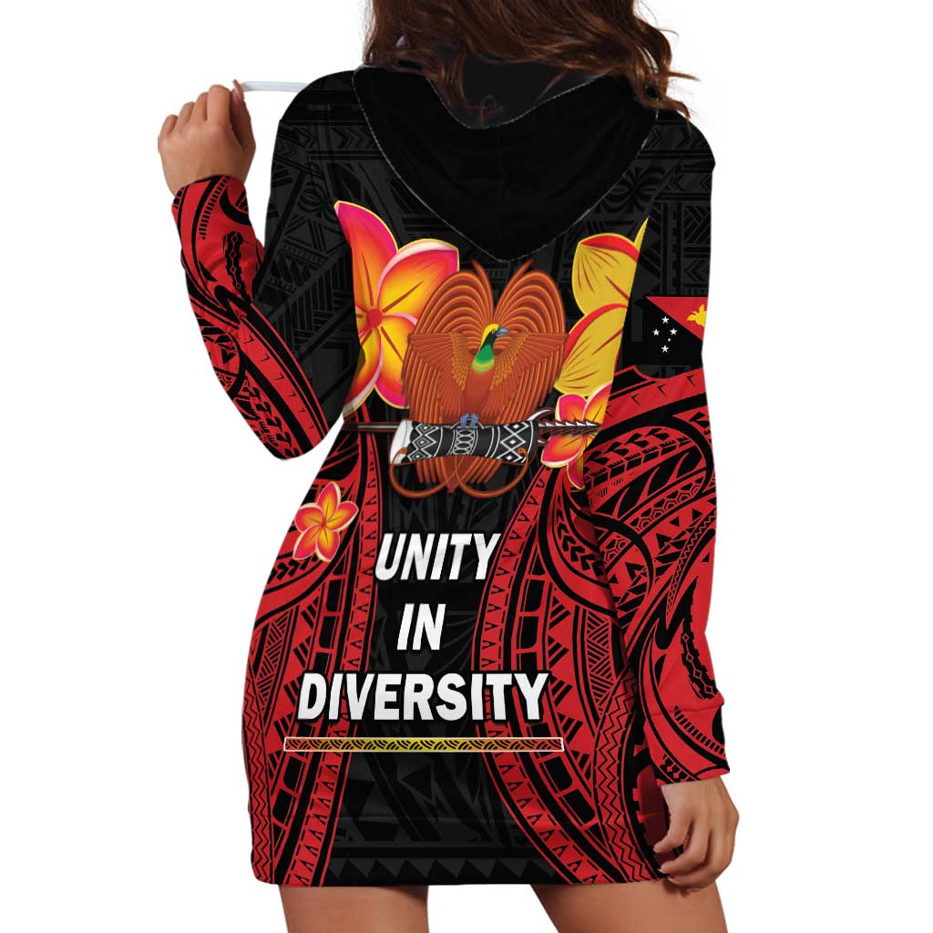 Papua New Guinea Independence Day Hoodie Dress PNG Since 1975 LT14