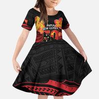 Papua New Guinea Independence Day Kid Short Sleeve Dress PNG Since 1975 LT14