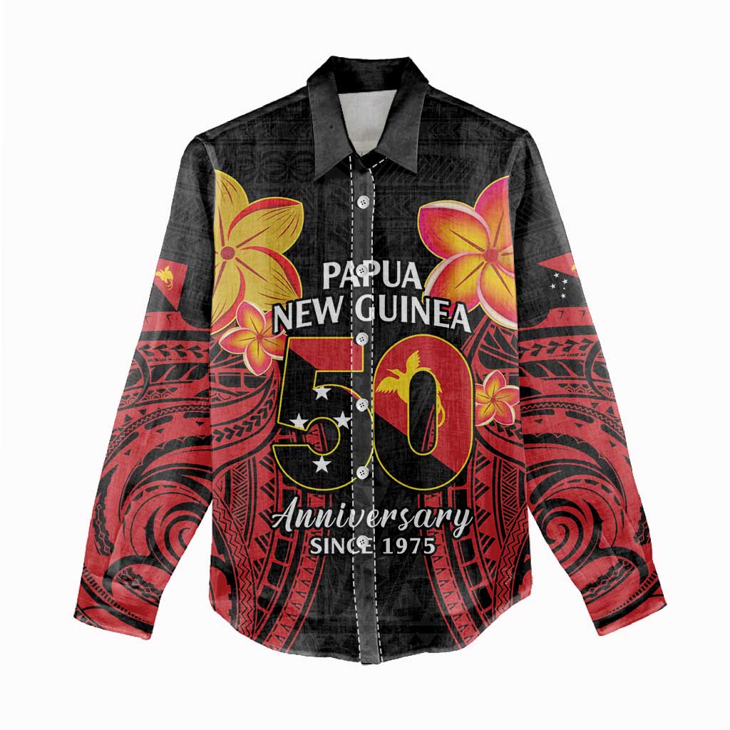 Papua New Guinea Independence Day Women Casual Shirt PNG Since 1975 LT14