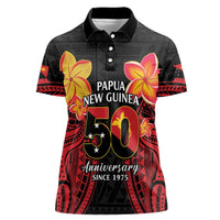 Papua New Guinea Independence Day Women Polo Shirt PNG Since 1975 LT14