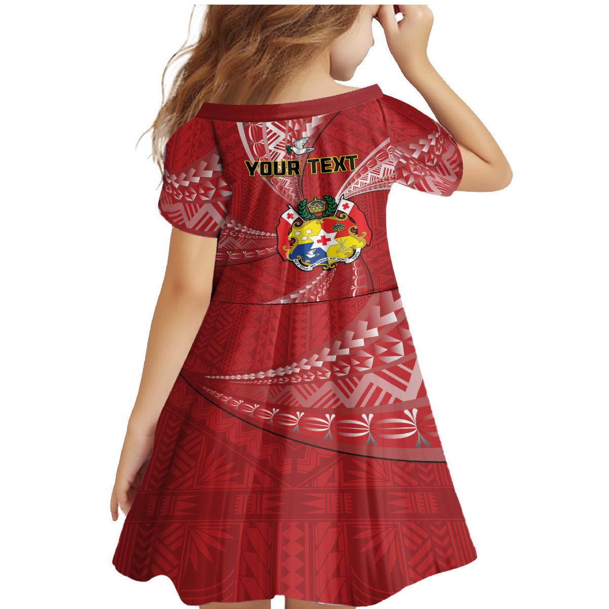 Personalised Tonga Independence Day Family Matching Mermaid Dress and Hawaiian Shirt Happy 54th Independence Anniversary Ngatu Pattern