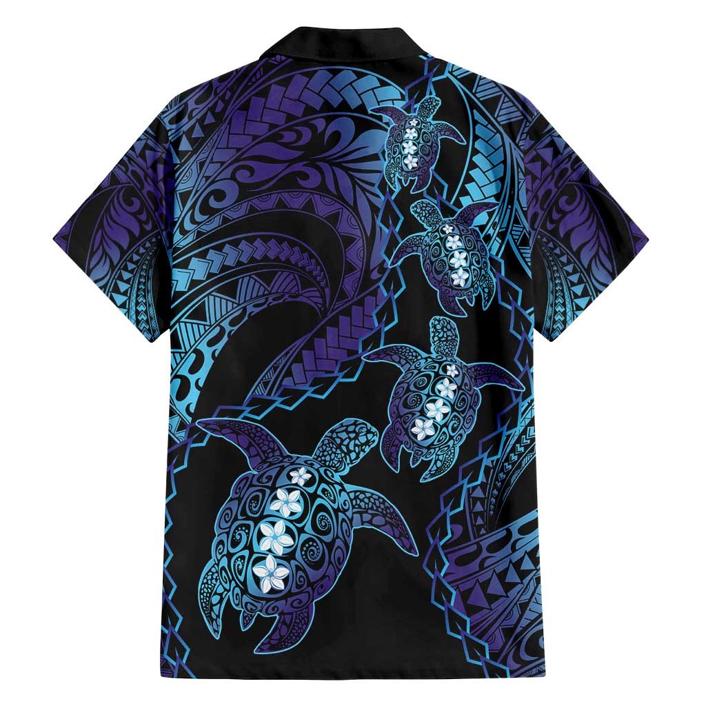 Polynesia Sea Turtle Day Family Matching Puletasi and Hawaiian Shirt Tribal Honu Plumeria Polynesian Pattern