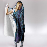 Polynesia Sea Turtle Day Hooded Blanket Tribal Honu Plumeria Polynesian Pattern LT14 - Polynesian Pride