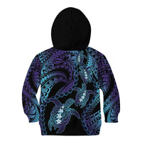 Polynesia Sea Turtle Day Kid Hoodie Tribal Honu Plumeria Polynesian Pattern LT14 - Polynesian Pride