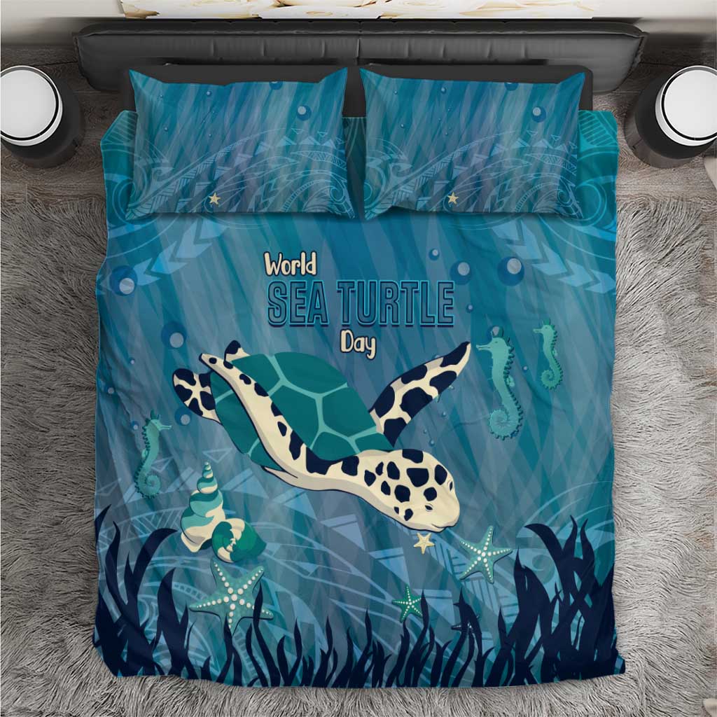 World Sea Turtle Day Polynesia Bedding Set Go With The Flow