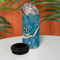 World Sea Turtle Day Polynesia 4 in 1 Can Cooler Tumbler Go With The Flow