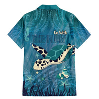 World Sea Turtle Day Polynesia Family Matching Mermaid Dress and Hawaiian Shirt Go With The Flow
