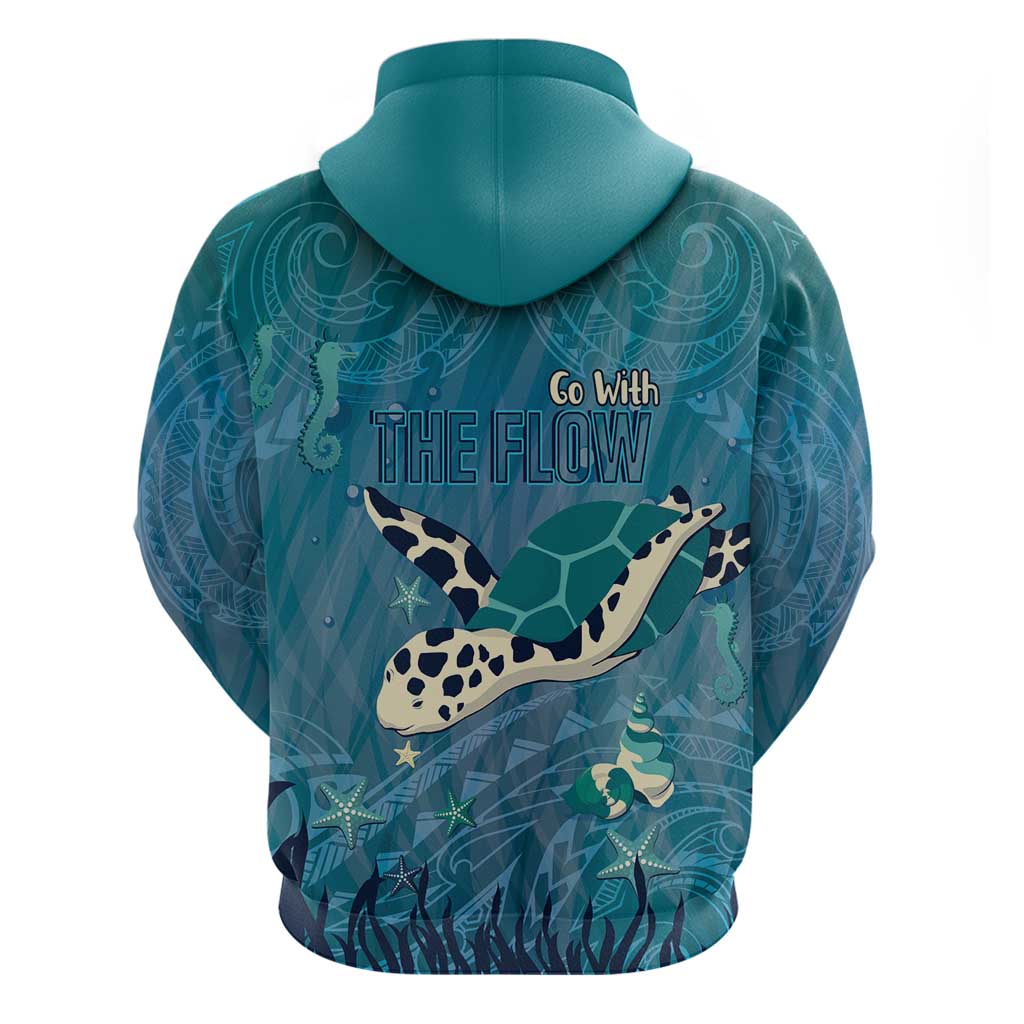 World Sea Turtle Day Polynesia Hoodie Go With The Flow