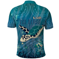World Sea Turtle Day Polynesia Polo Shirt Go With The Flow LT14 - Polynesian Pride