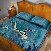 World Sea Turtle Day Polynesia Quilt Bed Set Go With The Flow