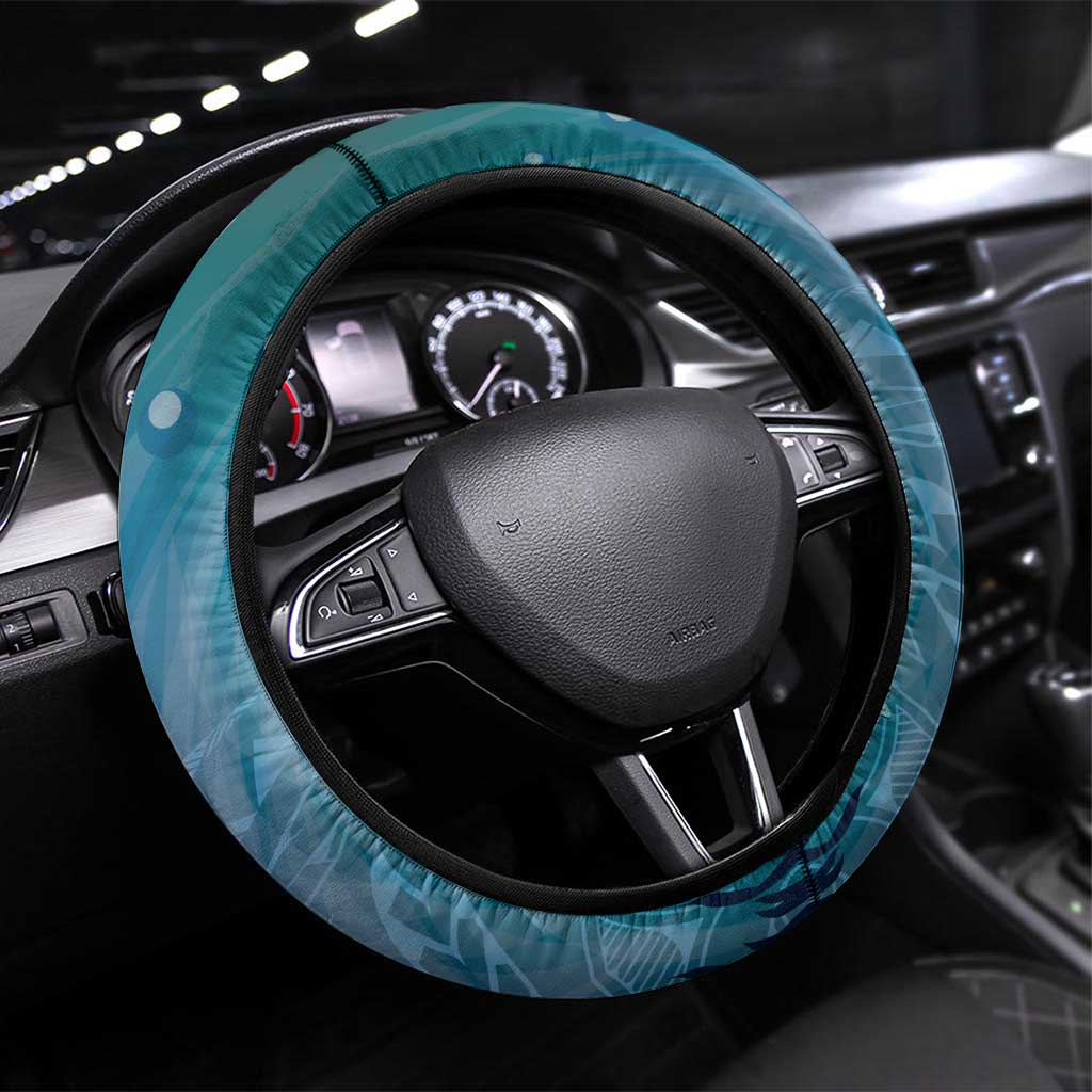 World Sea Turtle Day Polynesia Steering Wheel Cover Go With The Flow
