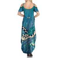World Sea Turtle Day Polynesia Summer Maxi Dress Go With The Flow